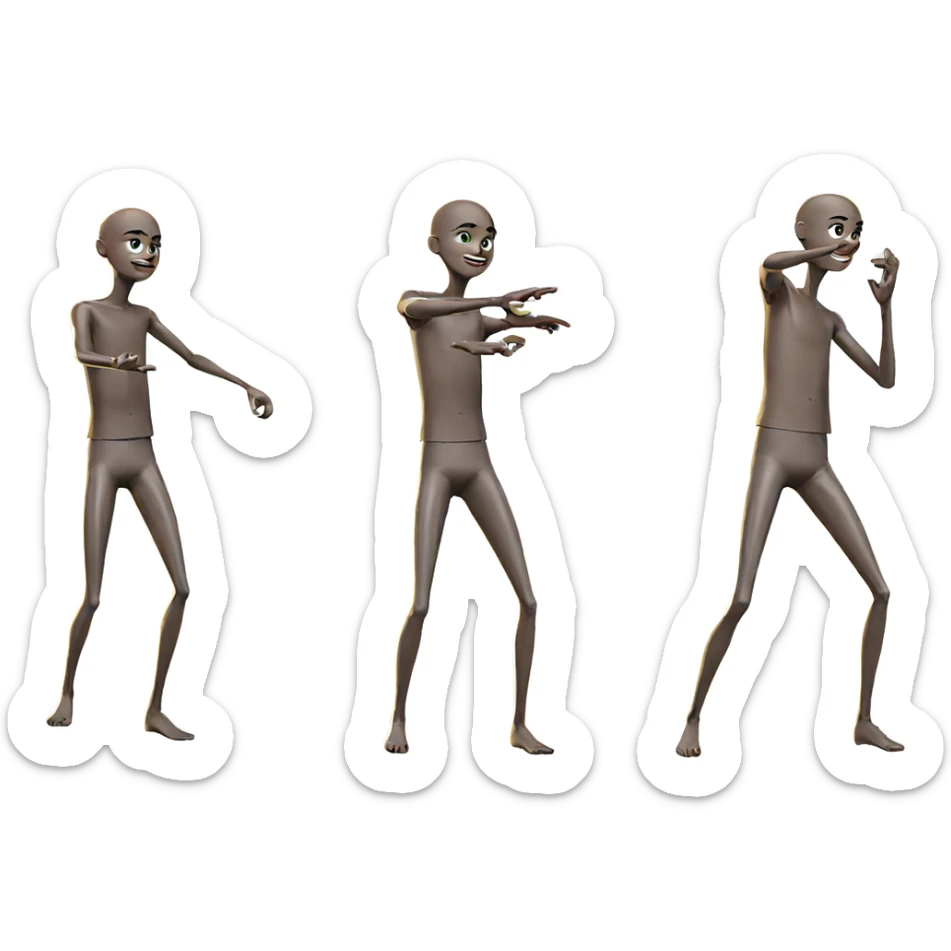 boy on white background sticker