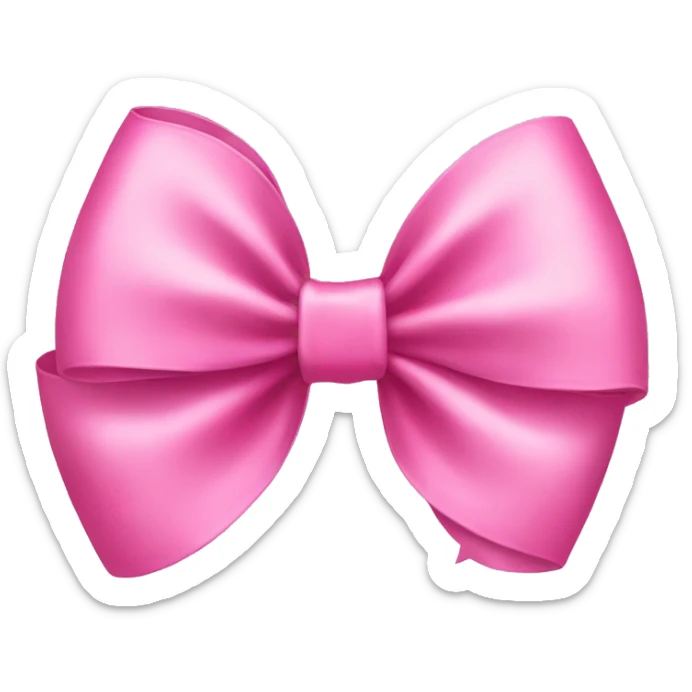 Pink bow  sticker