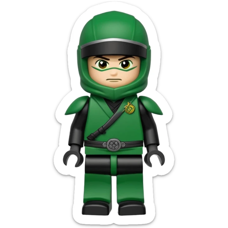 Lloyd garmadon's resistance NINJA suit from ninjago season 8 sons of garmadon sticker