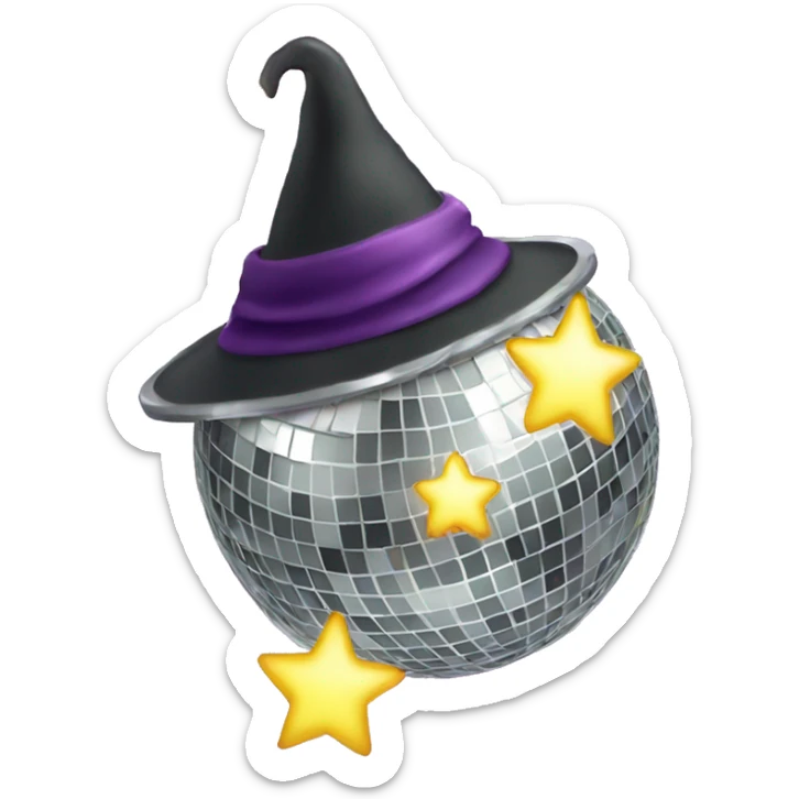 Disco ball Wizard sticker