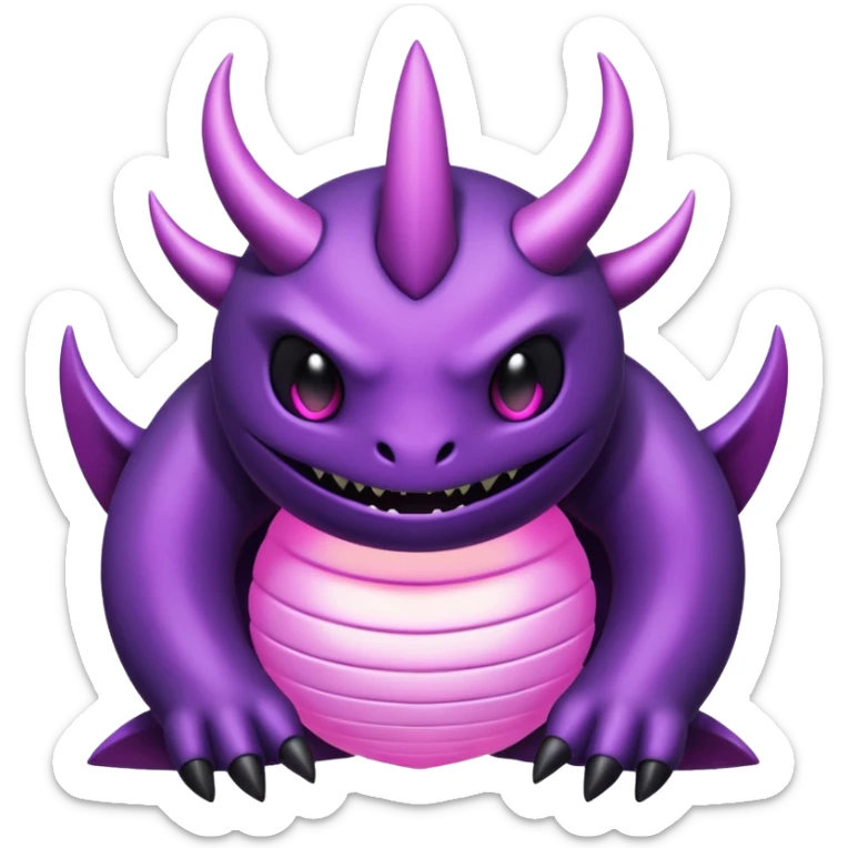 Pokemon legendary purple and pink Giratina sticker