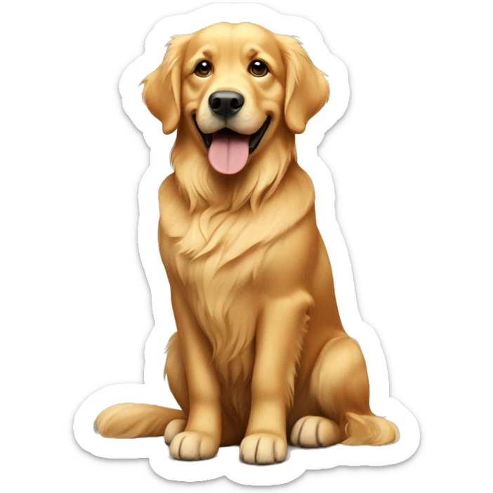golden retriever  sticker