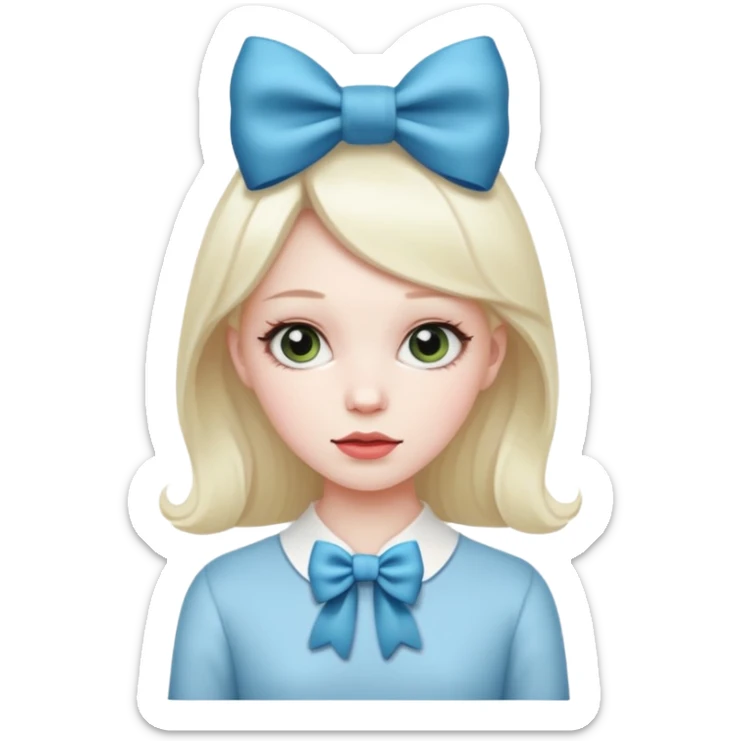 A bow type girl sticker