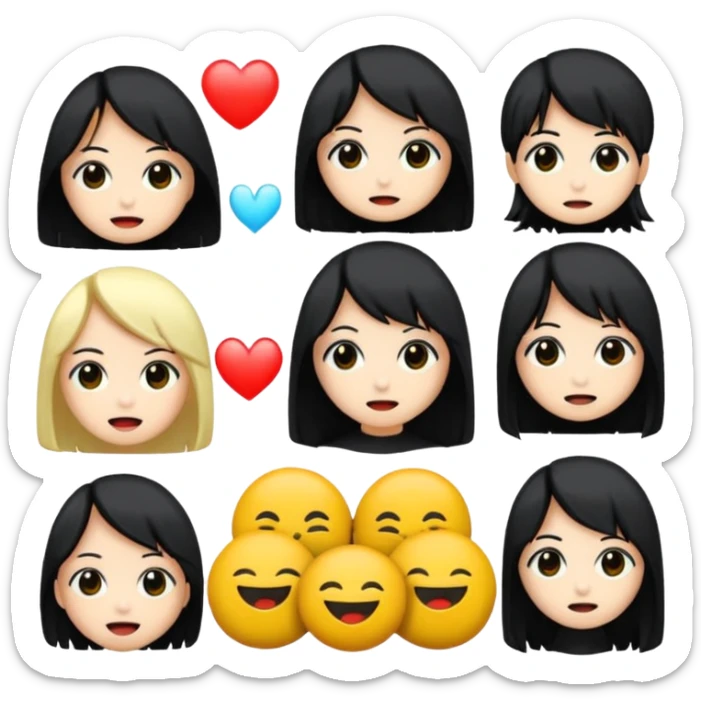 Bana kick icin emoji paketi lazim Gothic anime karakterleri olsun iAloneK nicknameli bazi emojilerde olsun sticker