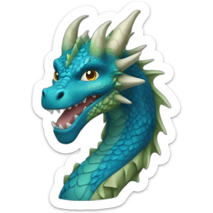 dragon azul sticker