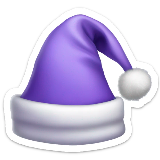 Lavender Santa hat sticker