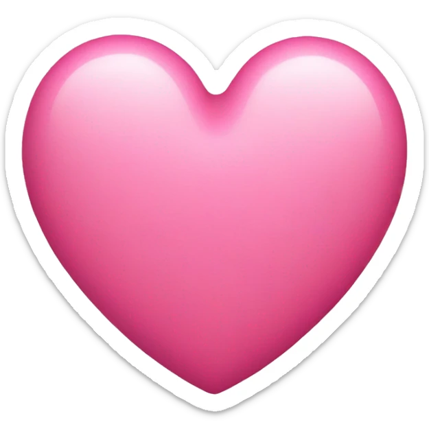pink heart sticker