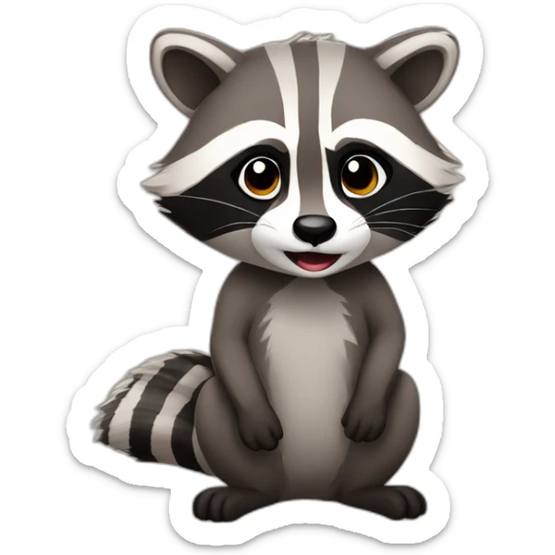 raccoon sticker
