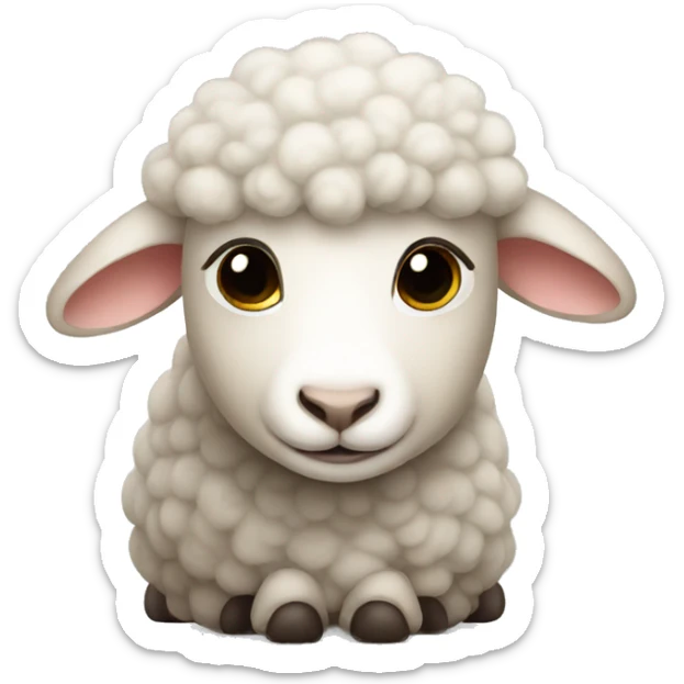 Sheep baby sticker