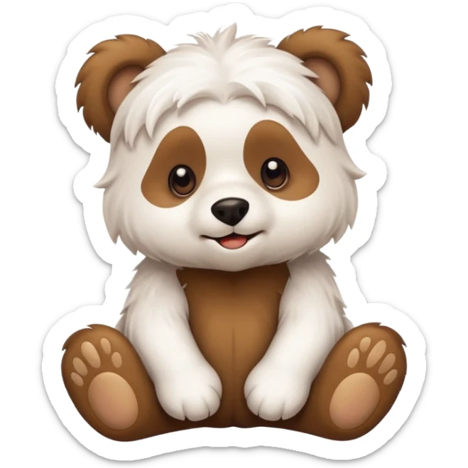 Can you do a mix of a Maltese and bear cub sticker