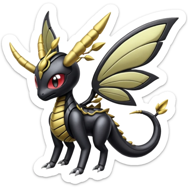 Meloetta-Giratina-Genesect-Pokémon-Fakémon-fusion-hybrid-creature sticker