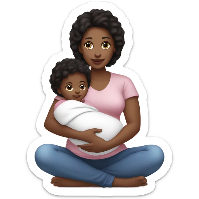 mom holding newborn baby girl with blue eyes and white skin baby dark hair white skin newborn little baby girl pink sticker