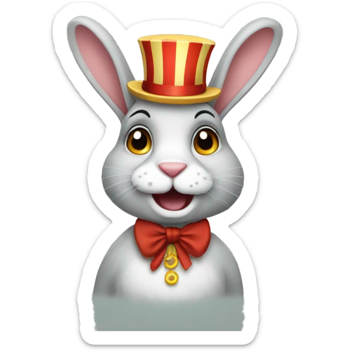 circus rabbit sticker