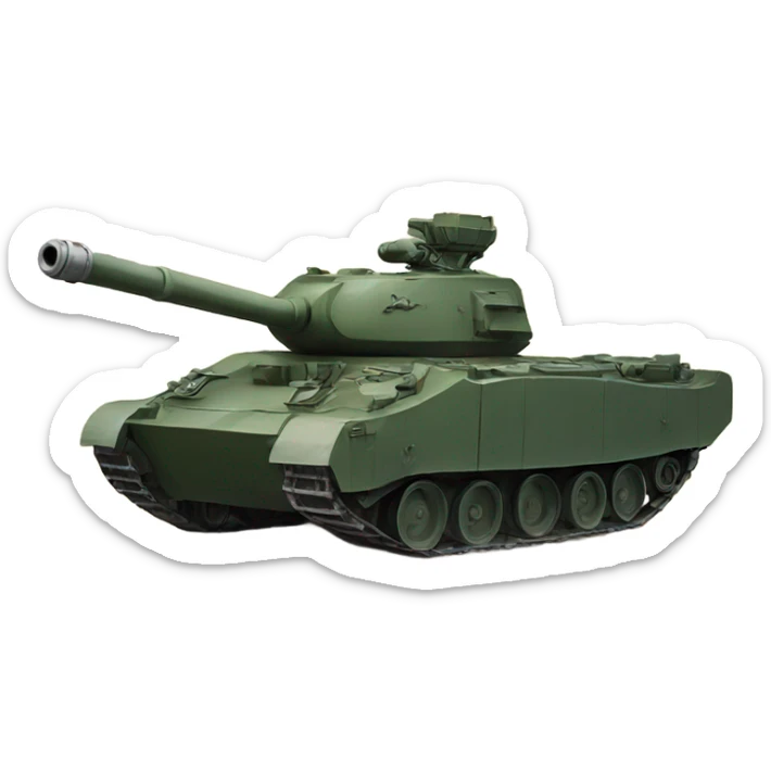 Tank in the mountains  sticker