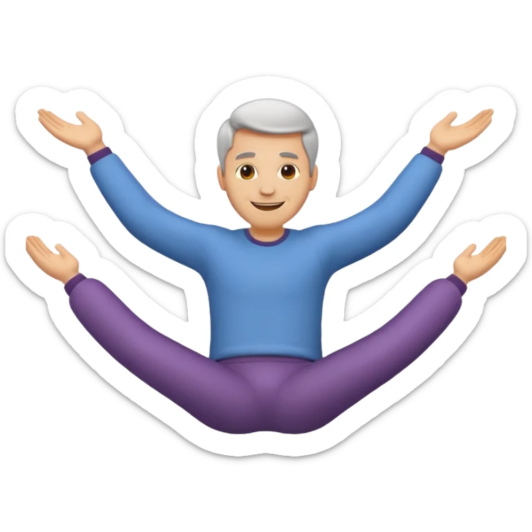 Along the line of Ludacris' song "Roll out", create an animated emoji of a grown white man rolling out. sticker