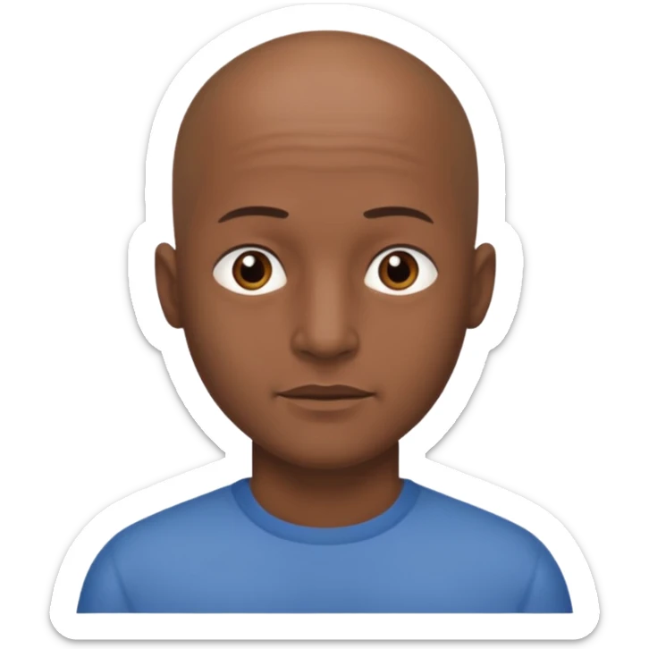 One woman medium length blond highlights hair
One man medium dark skin no hair sticker