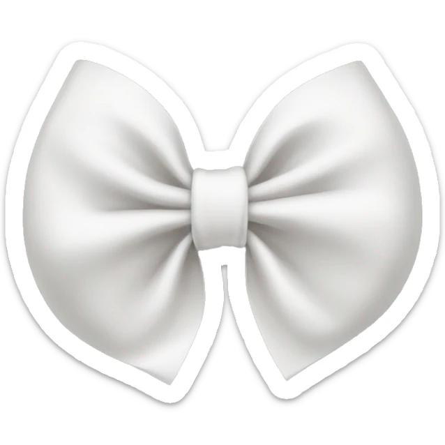 white bow sticker