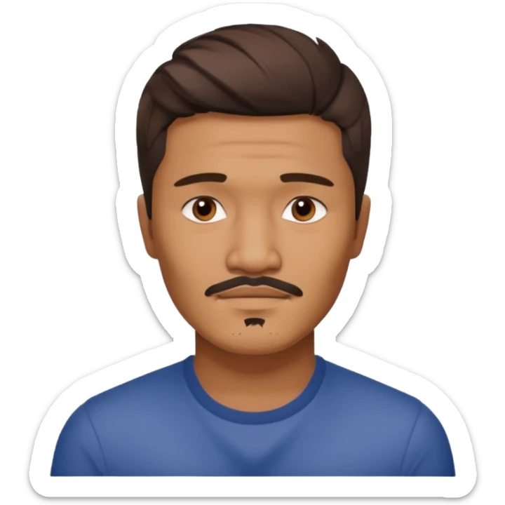 Pinoy version kahawig ni Pedro Pascal 25 years old fade hair cut sticker