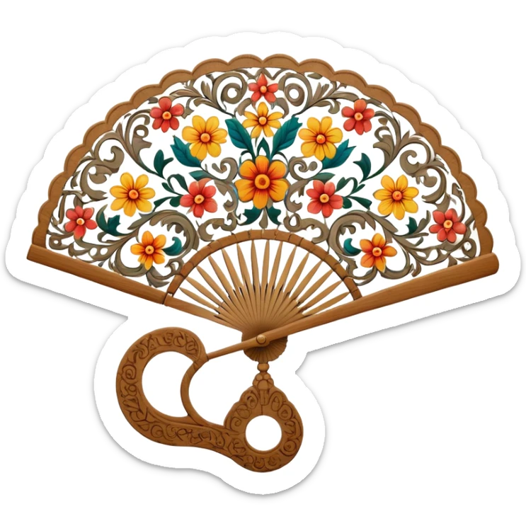 Abanico español sticker