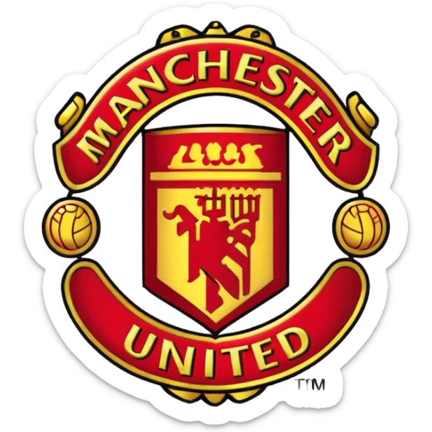 Manchester United logo sticker