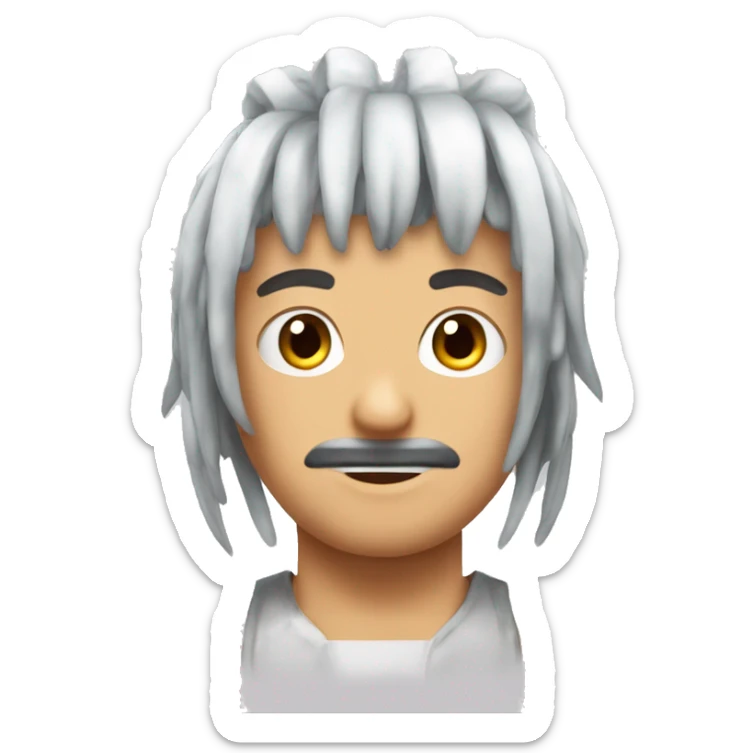 shrimp who is a gamer grilling and has anime hair BUT good this time sticker