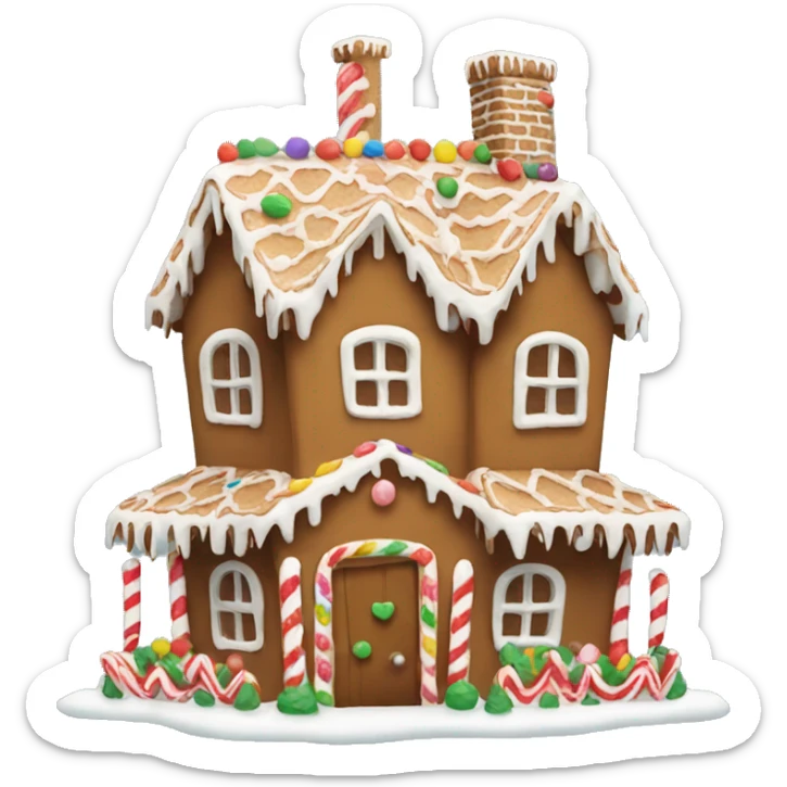 gingerbread house sticker