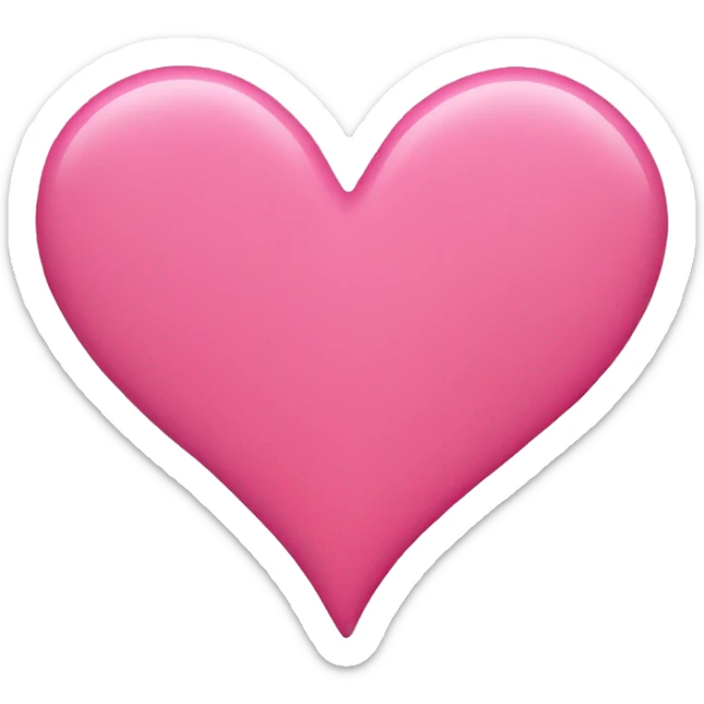 Pink heart sticker