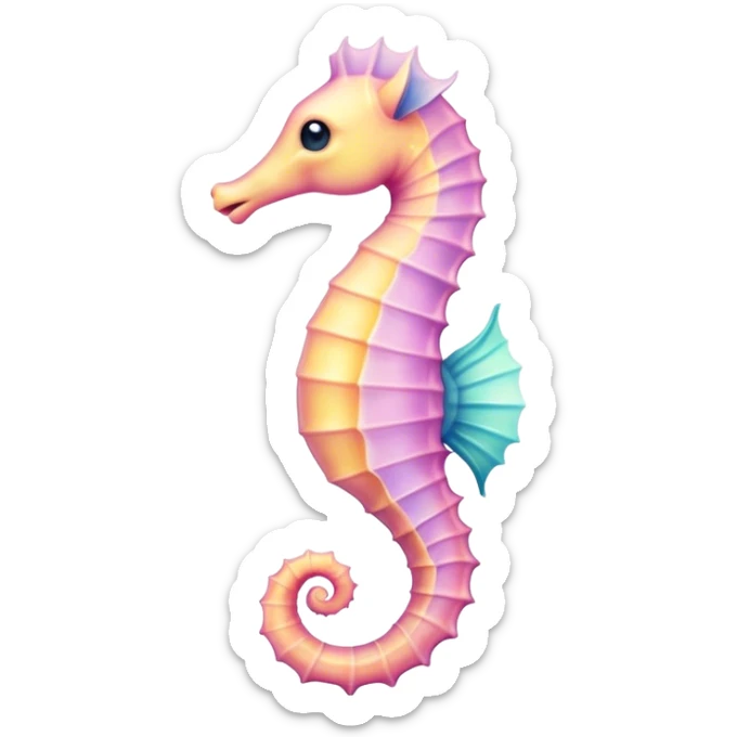 sea horse sticker