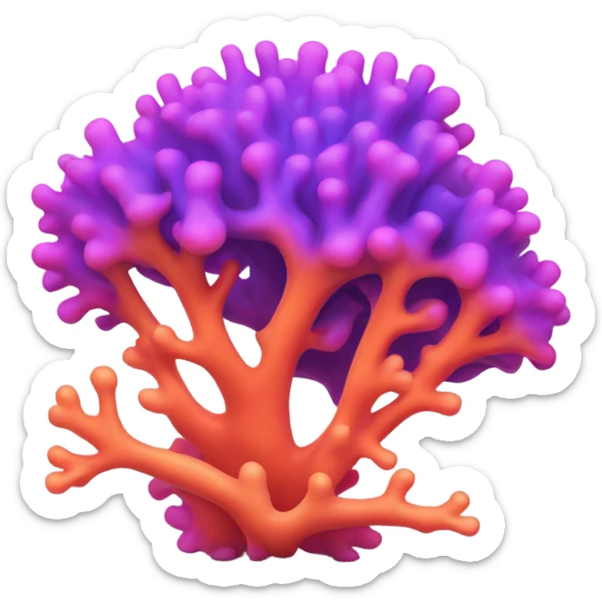 Colourful Coral sticker