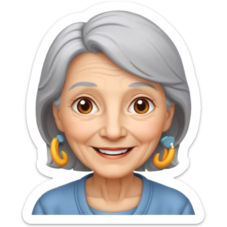 The kind and amiable grandmother in Grimm's fairy tales sticker