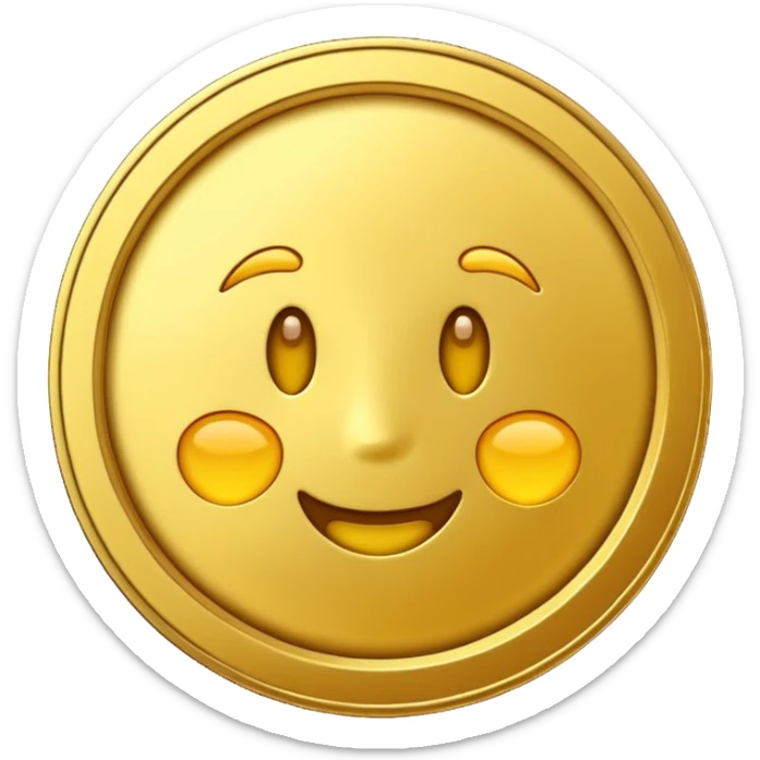 The secret to success emoji that looks like digital currency sticker