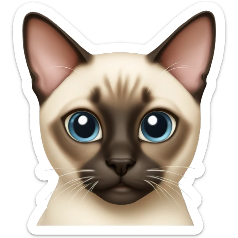 siamese cat sticker