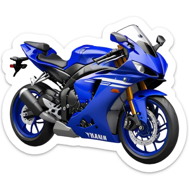 Yamaha YZF (Sportbike) - Yamaha YZF-R1 (Model Year: 2022) (Iconic colour: Blue) sticker