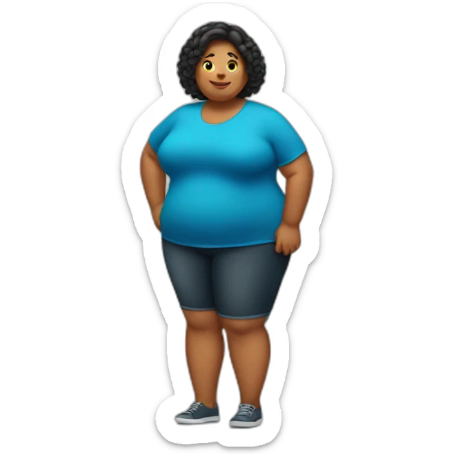 fat women sticker