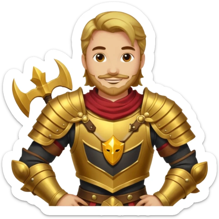 je voudrais des emoji sur le thème médiévale kaamelott chevalier dans un contexte d'un serveur discord dédié à league of legends sticker