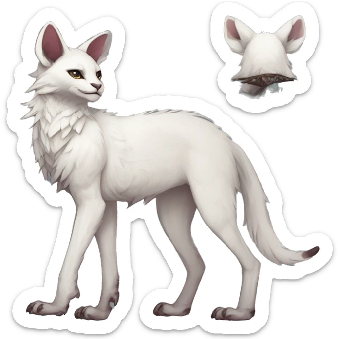 Modern Rare Fantasy Vernid-Trico-species by LiLaiRa, markings, full body sticker