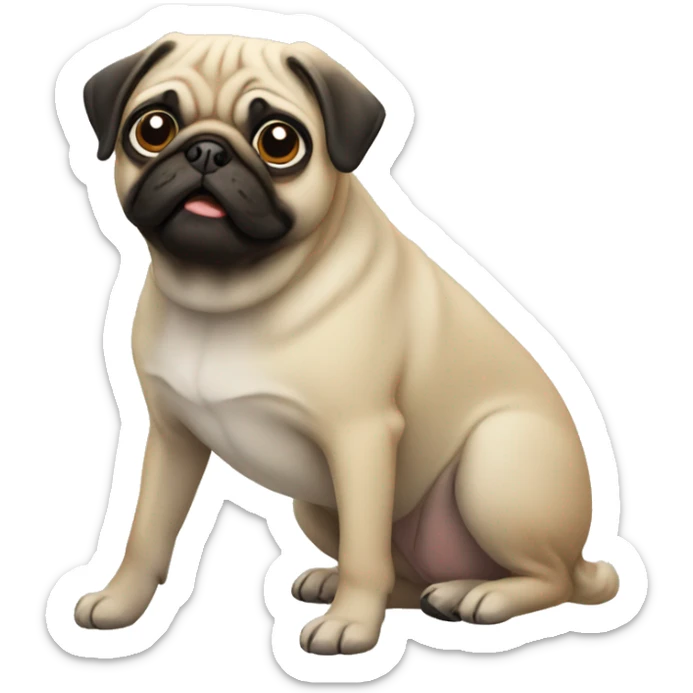 Pug sticker