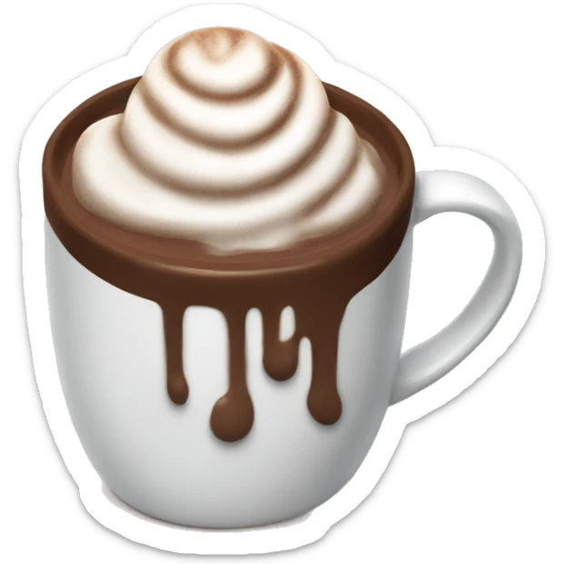 Hot chocolate sticker