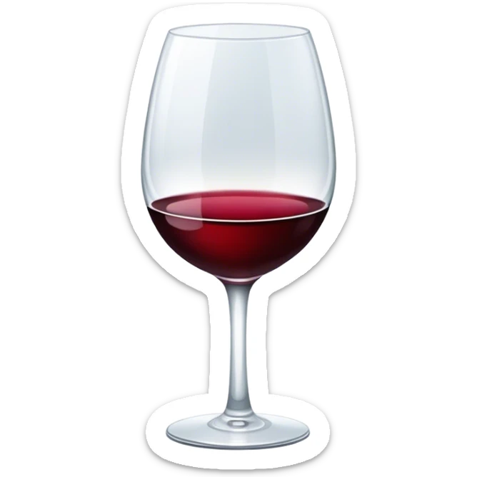 Red wine sticker