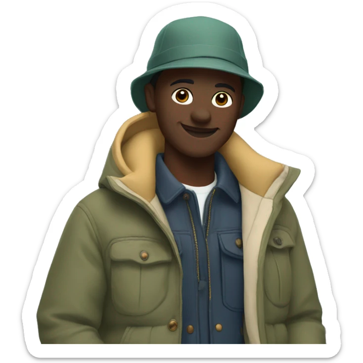 outdoor fashion by the lake sticker