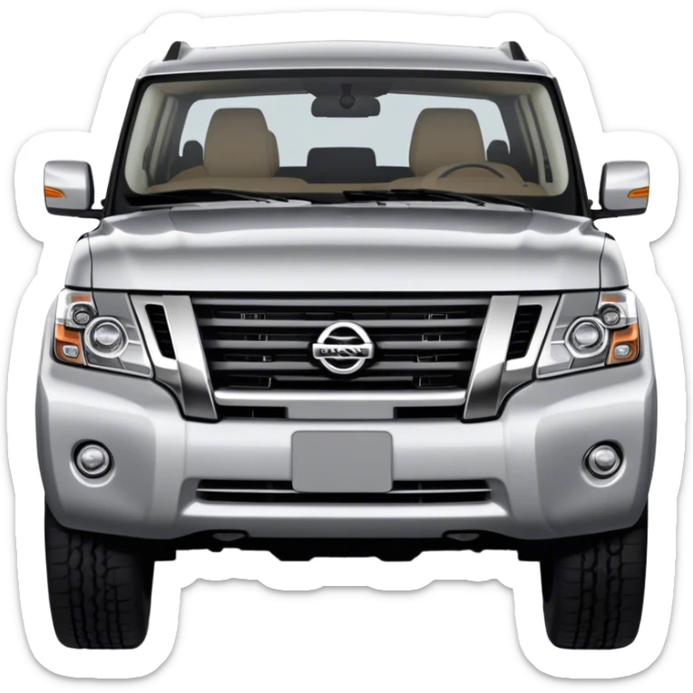 Nissan Patrol y62 - Nissan (Model Year: 2022) (Iconic colour: Silver) sticker