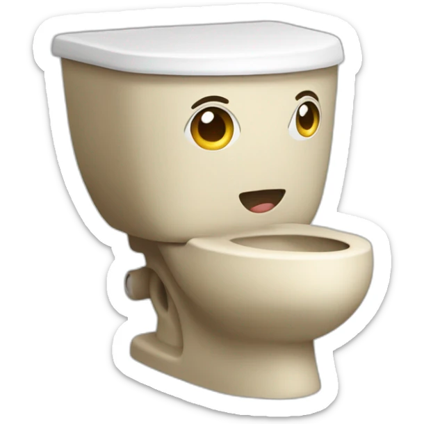 Skibidi toilet And there is the head of the toilet sticker