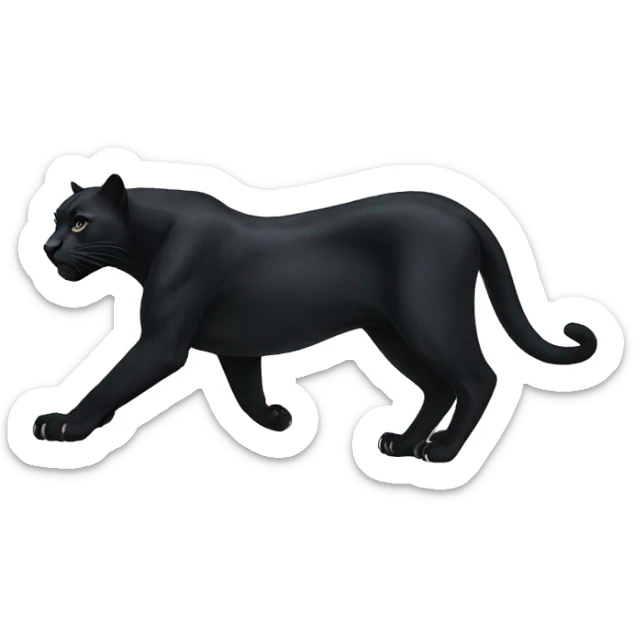black panther sticker