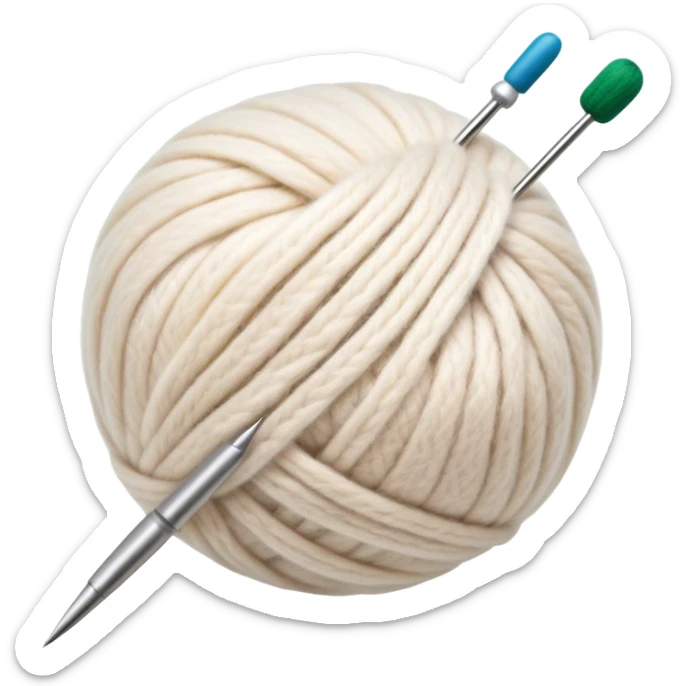 Felt crafting icon, wool fibers being felted, textured wool ball, needle and felting mat, minimalistic style, clean lines, transparent background. sticker