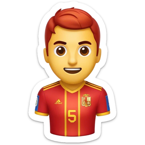 Cinematic Realistic La Liga Pop Culture Emoji, showcasing a dynamic portrayal of Spain's premier football league rendered with lifelike detail and energetic, modern lighting. sticker