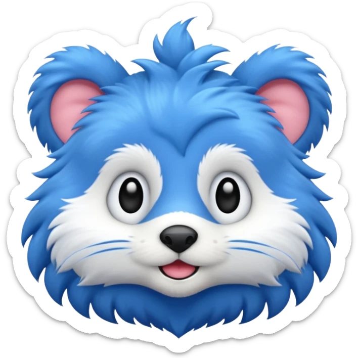 blue animal sticker