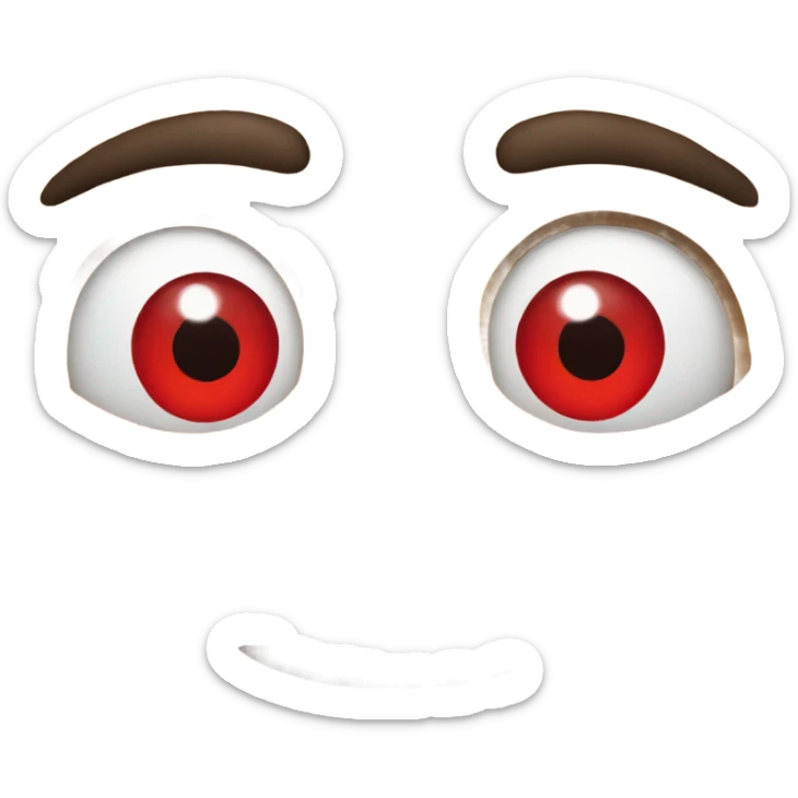 Red eyes sticker