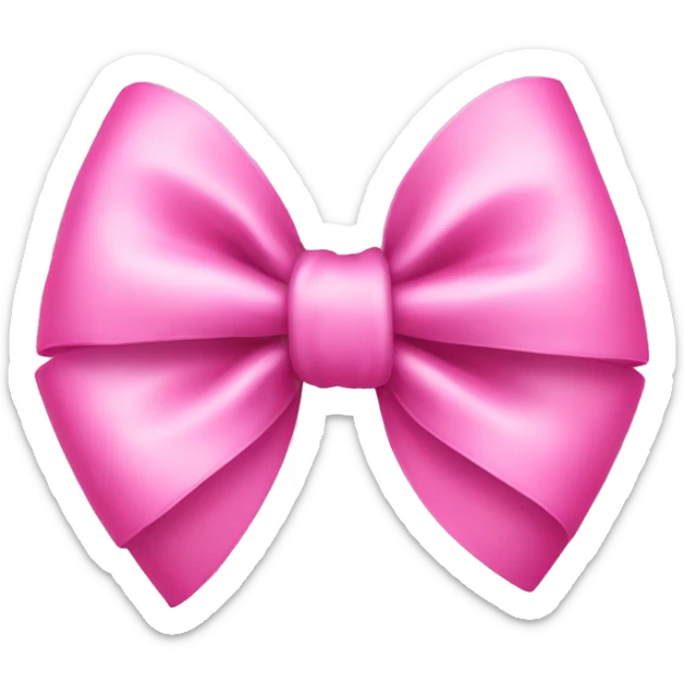 Pink bow sticker