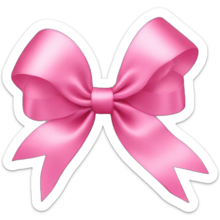 satin ribbons sticker
