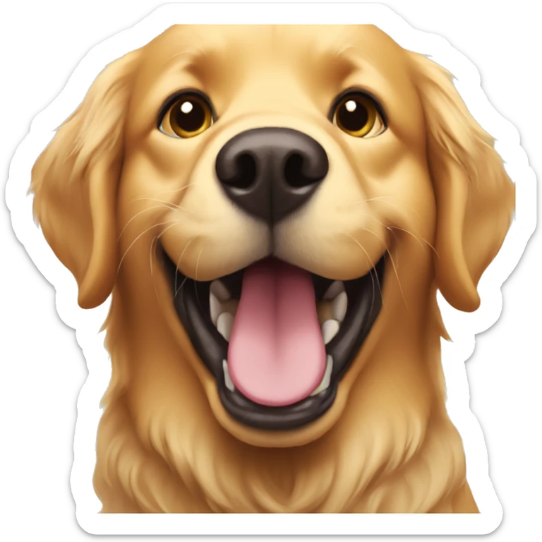 golden retriever  sticker